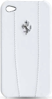 Чехол для iPhone 4/4S Ferrari Modena Collection Hard White (FEMO4MWH)